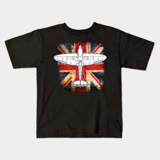 Supermarine Spitfire UK RAF WW2 Plane Aircraft Airplane Kids T-Shirt